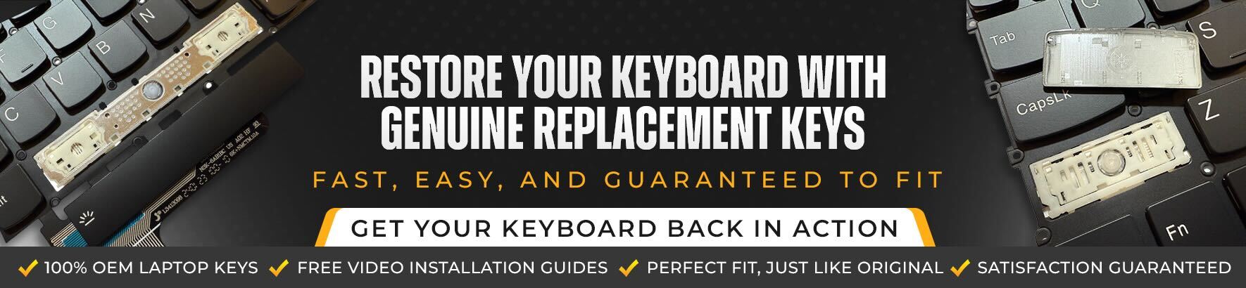 Replace Your missing Keys