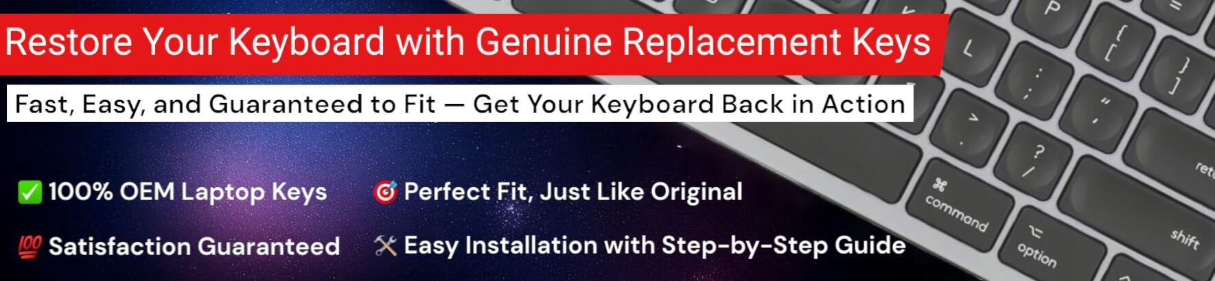 Replace Your missing Keys