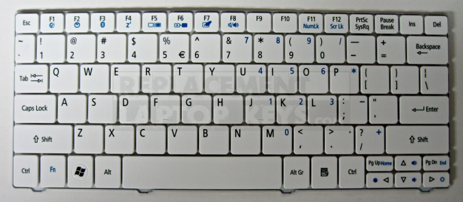 Acer Aspire One 751 keyboard