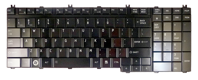 Toshiba Satellite C660 Laptop Keyboard Key Replacement