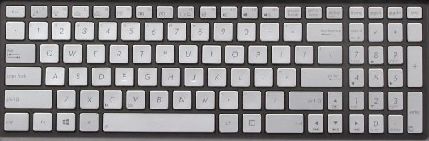 Asus N550JV-DB72T Laptop Keyboard Keys Replacement (SILVER)