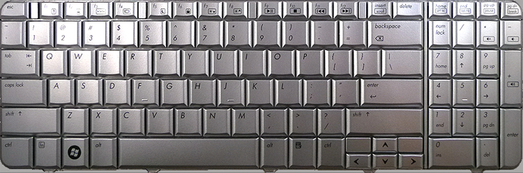 HP HDX 16T Keyboard Keys Replacement (Silver)