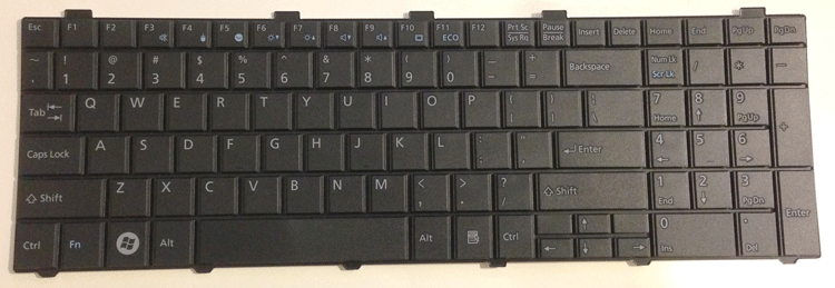 Fujitsu Lifebook AH512 Laptop Keyboard Key Replacement