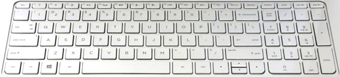 HP ENVY M6 Replacement Keyboard Key (SILVER)