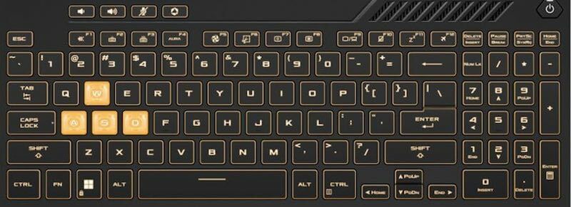 ASUS TUF DASH F15 FX517 Keyboard Key Replacement