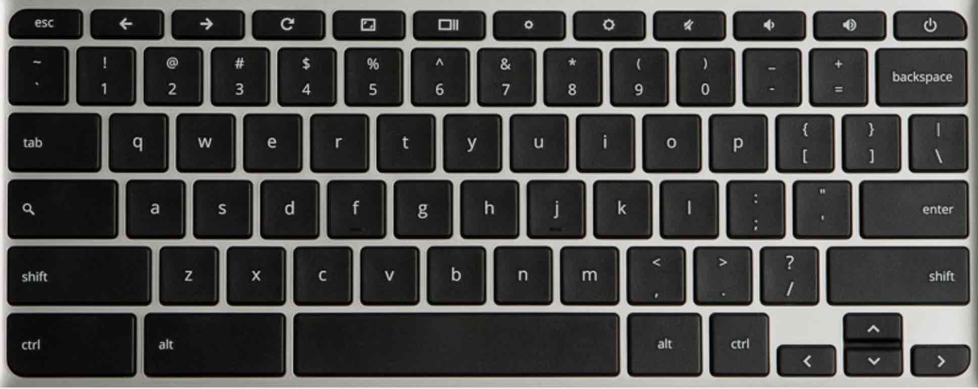 HP ChromeBook 14 K4K11UAABA Keyboard Key Replacement (BLACK)