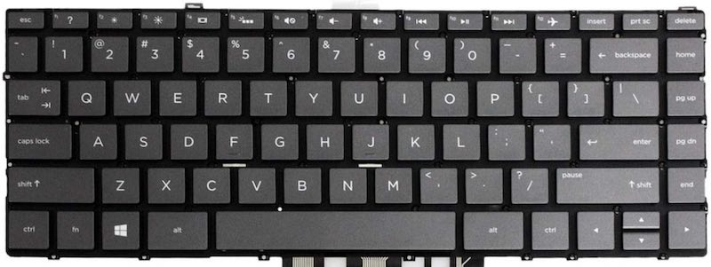 HP Spectre X360 13-AC keyboard Keys Replacement (Black)