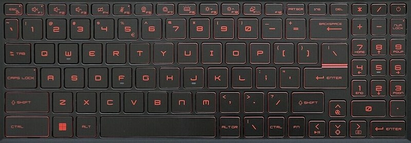 MSI Katana GF76 keyboard key replacements