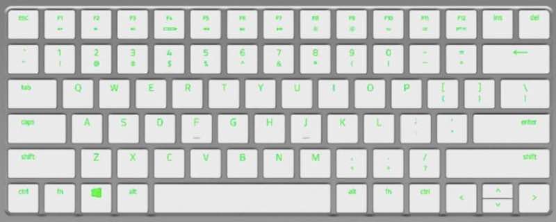 Razer Blade RZ09-0330Q Keyboard Key Replacement (White)