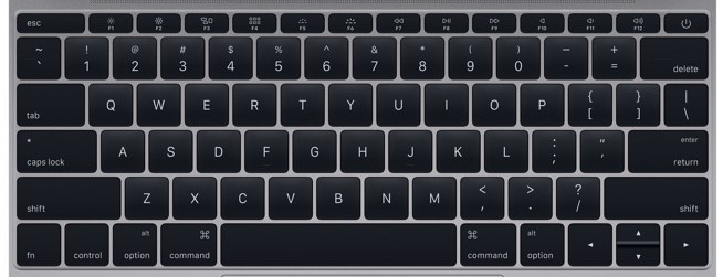 2016 12" MacBook keyboard key replacement