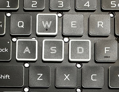 Acer Nitro 17 (B/W) AN17-41-R7G3 Laptop Keyboard Keys