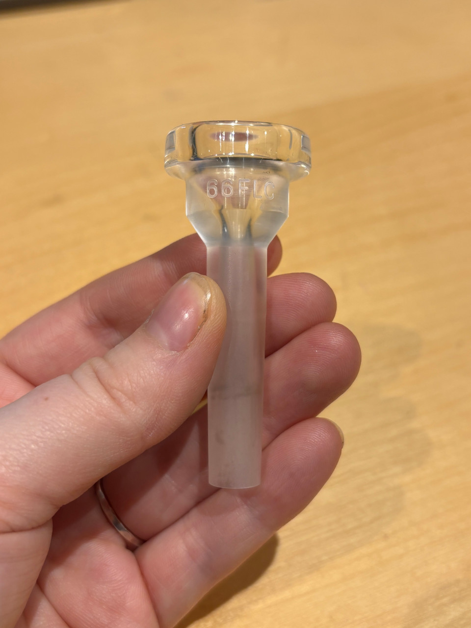 Discounted 66FLC One Piece Flugelhorn Mouthpiece - Acrylic Plastic
