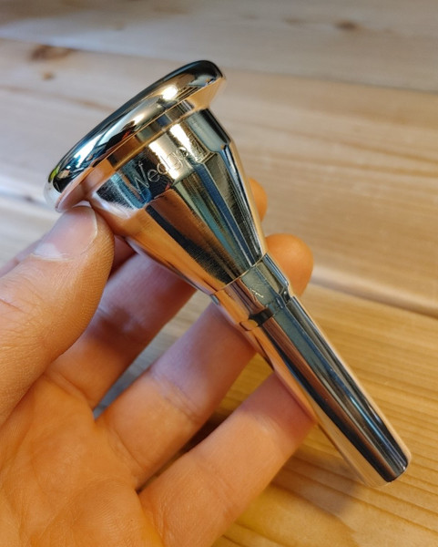 PT 50 - Tuba Mouthpiece - American Shank - Silver