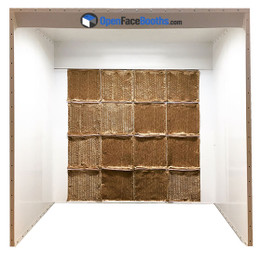4'W x 7'H x 5'W Industrial Open Face Booth