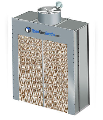 4' 4"W x 7' 2"H x 2' 2"L Exhaust Chamber