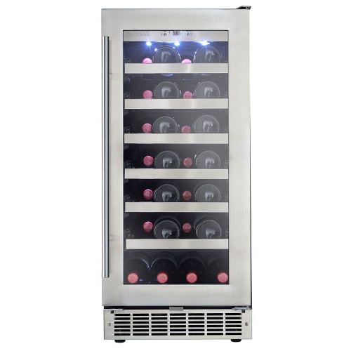 Danby Silhouette 15 in. 28 Bottle Capacity Wine Cooler (DWC031D1BSSPR)