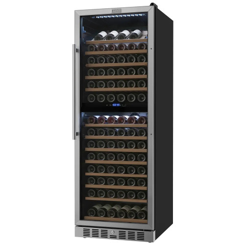 Empava 24-Inch Dual Zone Freestanding Wine Cooler, 163-Bottle, Stainless Steel (EMPV-WC16D)