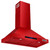 Kostch 36-Inch 600 CFM Convertible Wall-Mounted Range Hood in Red (KOS-36RH09M)