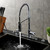 Kingston Brass Gourmetier Continental Single-Handle Deck-Mount Pre-Rinse Kitchen Faucet, Polished Chrome (LS8771CTL)