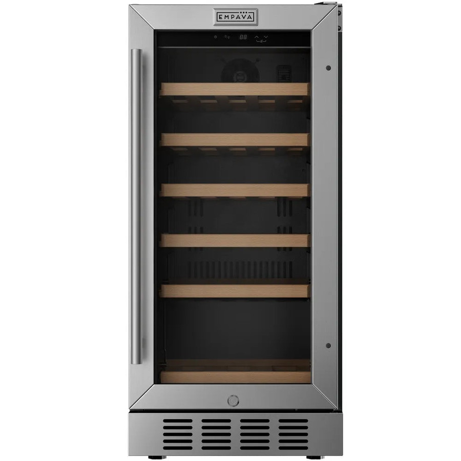 Empava 15-Inch Built-In Wine Cooler, 31-Bottle, Stainless Steel (EMPV-WC09S)