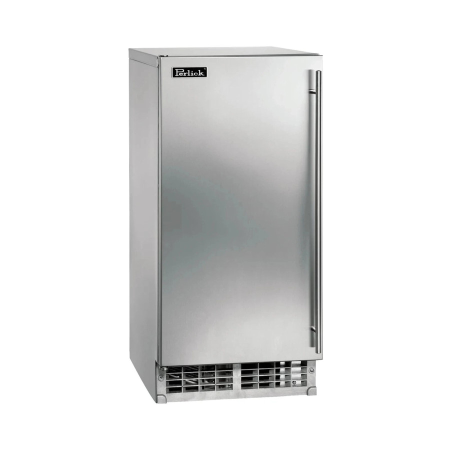 Perlick Signature Series 15-Inch Indoor/Outdoor Cubelet Ice Maker with Drain Pump in Panel Ready with Reversible Hinge (HP15CU-2)