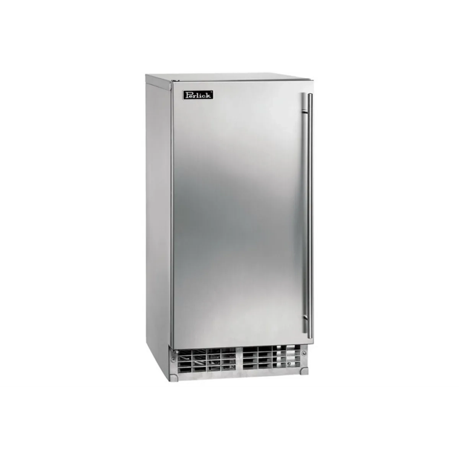 Perlick 15-Inch ADA-Compliant Cubelet Ice Maker in Stainless Steel Door, Left Hinge (HA15CU-L)