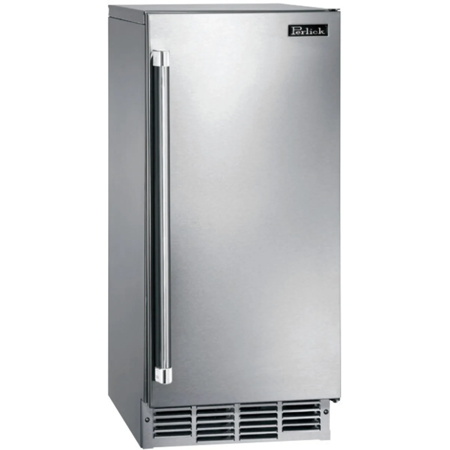 Perlick 15-Inch ADA-Compliant Cubelet Ice Maker in Stainless Steel Door, Right Hinge, R290 (HA15CU-R)
