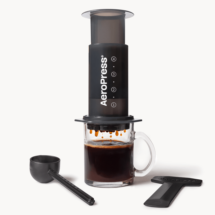 AeroPress Coffee Maker Original, 3-in-1 Brewing, Black (85A01)