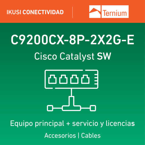 IKUSI TER-C9200CX-8P-2X2G-E Configurable