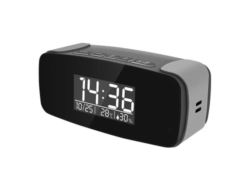 WiFi Security Camera Alarm Clock with Live Streaming Video