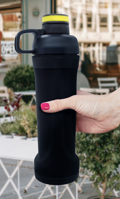 4K UHD Gym Water Bottle Security w/ DVR, 20 Hour Battery & WiFi Remote View