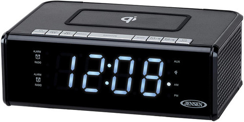 Clock Radio With 4K UHD WiFi Security Camera with QI Charging and Night Vision Plus Live Streaming Video