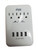 UHD 4K White Surge Protector Outlet Tap USB Charger Hidden Security Nanny Camera