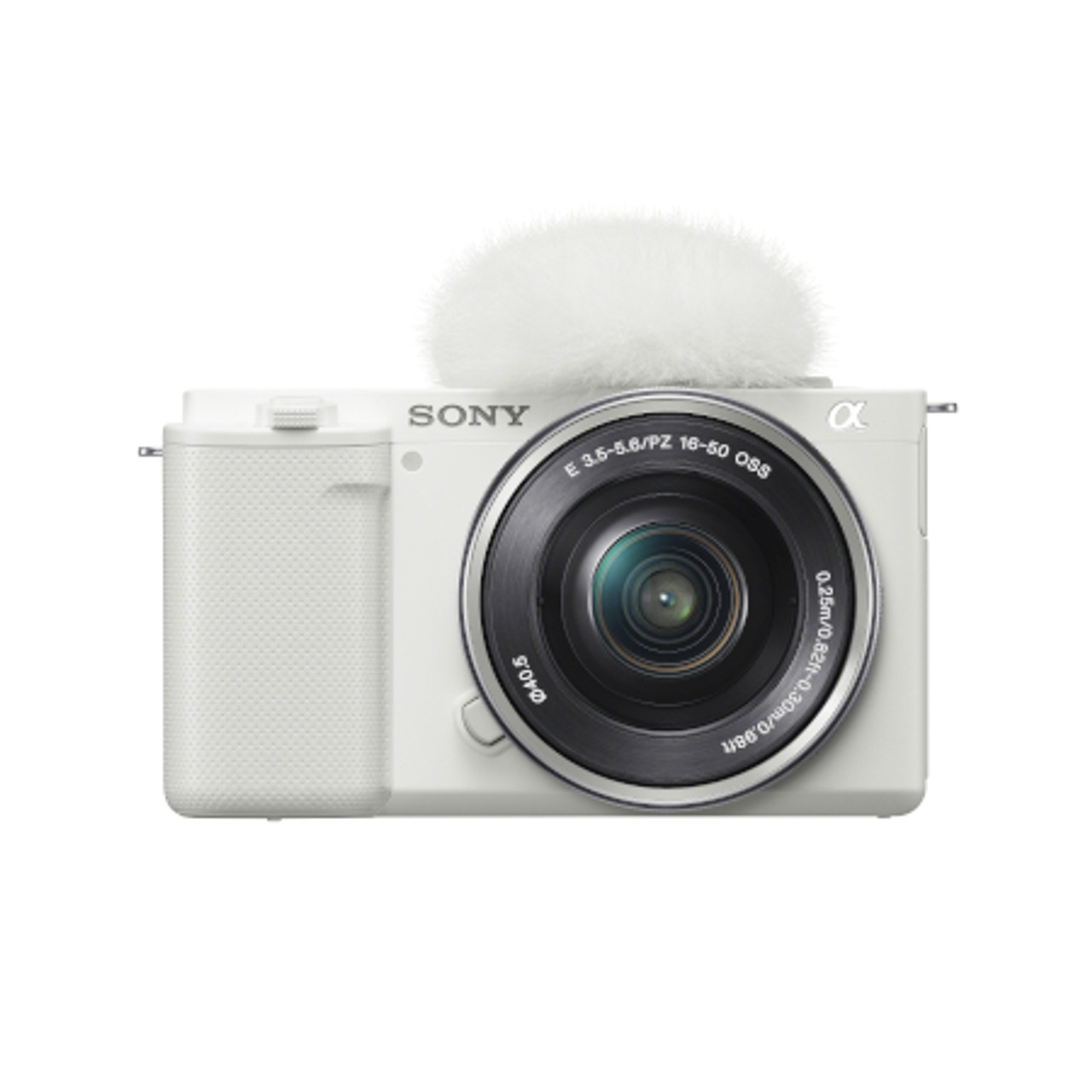 SONY ILCZVE10LW Alpha ZV-E10 - APS-C Interchangeable Lens Mirrorless Vlog  Camera Kit - White