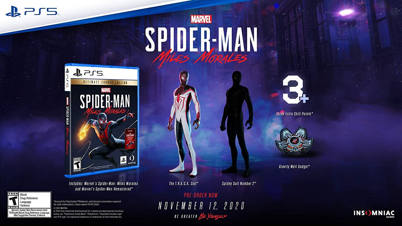 Shop | PS5 SPIDERMAN MILES MORALES ULTIMATE LAUNCH EDITION