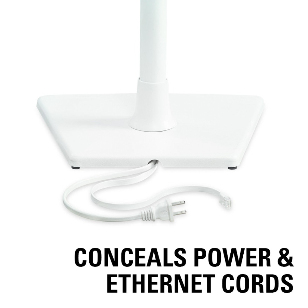 Shop | Sanus WSS22W1 Wireless Speaker Stands - White (Pair)