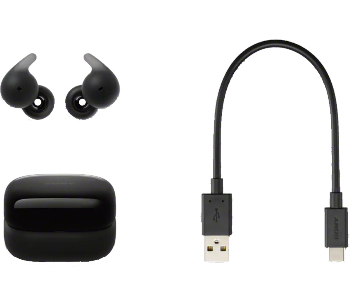 Shop | SONY WFL910B LinkBuds Open Truly Wireless Earbuds - Black