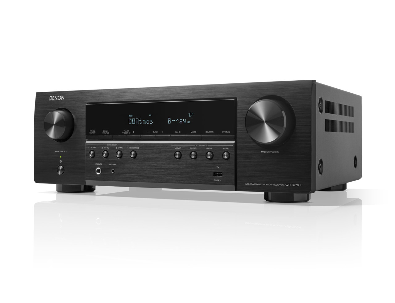 Shop | DENON AVRS770H 7.2 Ch. 75W 8K AV Receiver with HEOS Built-in