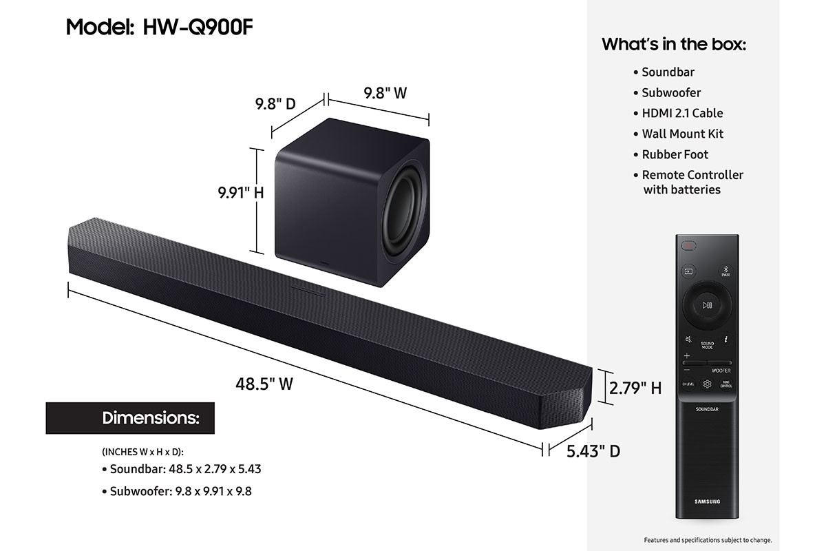 Shop SAMSUNG HWQ900F Q-series Wireless Dolby Atmos