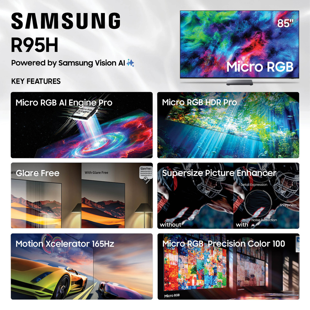Shop | SAMSUNG MRN85R95HAF 85 Inch R95H Series Micro RGB 4K UHD