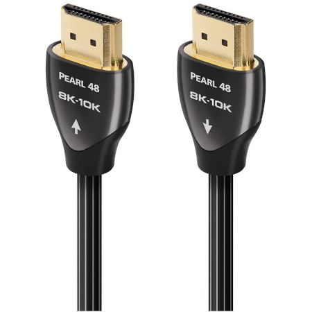 【未使用】AudioQuest Pearl48 8K-10K HDMI 3m Shop | Audioquest Pearl 48 3m HDMI Cable - Black/White