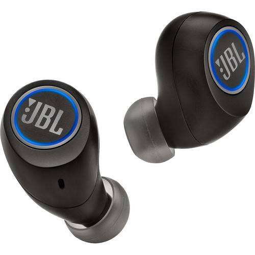 JBL JBLFREEBLK JBL Free Bluetooth Wireless In-Ear Headphones - Black View From the Front Perspective of Product