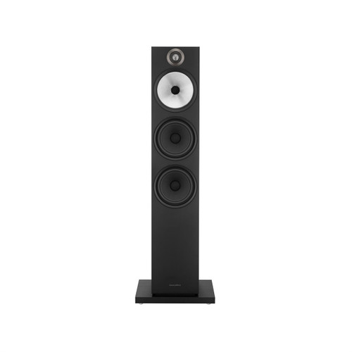 BOWERS & WILKINS FP40762 603 Floorstanding Speaker - Matte Black B&W View From the Front Perspective of Product