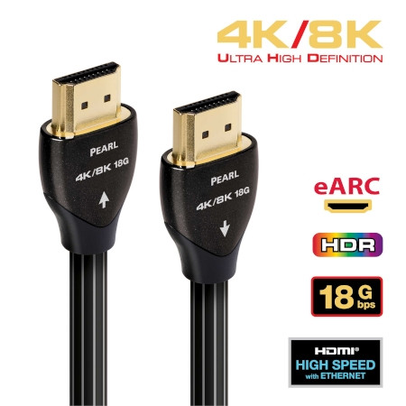 Shop | Audioquest Pearl 5m HDMI Cable - Black/White