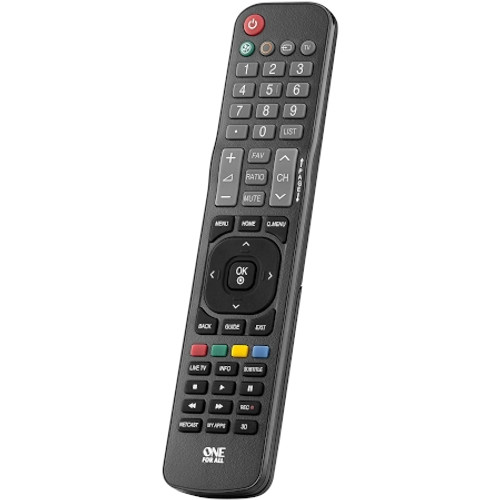 One For All URC1811 LG TV Replacement Remote View From the Front Perspective of Product