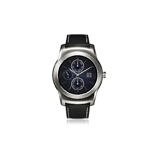 LG W150SIL Urbane Wearable Smartwatch - Silver View From the Front Perspective of Product