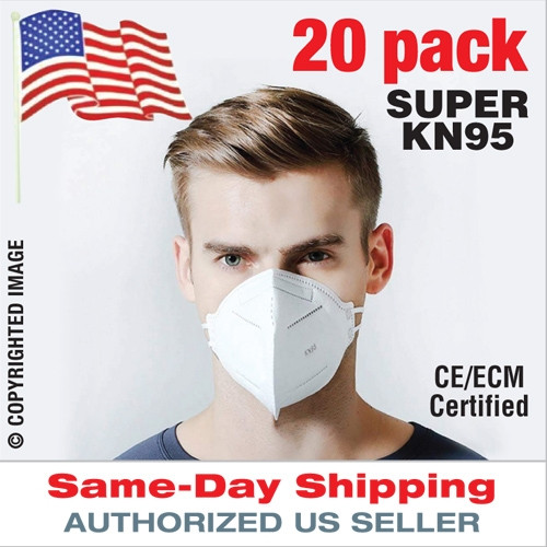 KN95MASK [Pack of 20 Masks] CE Certified, KN95 Respirator Facemask