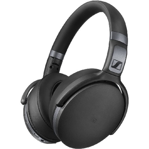SENNHEISER HD450BTBK Bluetooth Wireless Headphones - Black View From the Front Perspective of Product