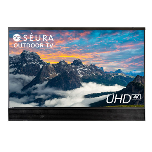 SEURA SHD255 Shade Series 2 Outdoor Television - 55 Inch Diagonal View From the Front Perspective of Product