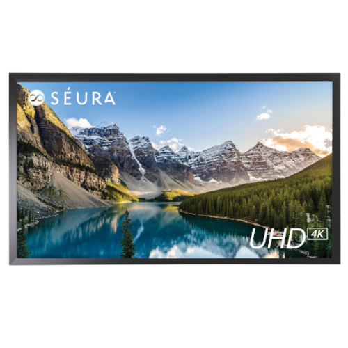 SEURA STM365U Ultra Bright Outdoor Television - 65 Inch View From the Front Perspective of Product